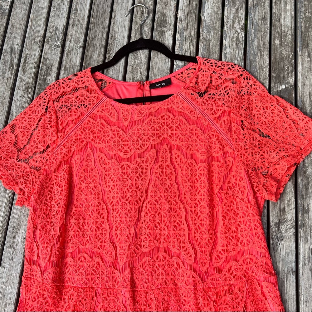 Lace Coral Dress by ASOS